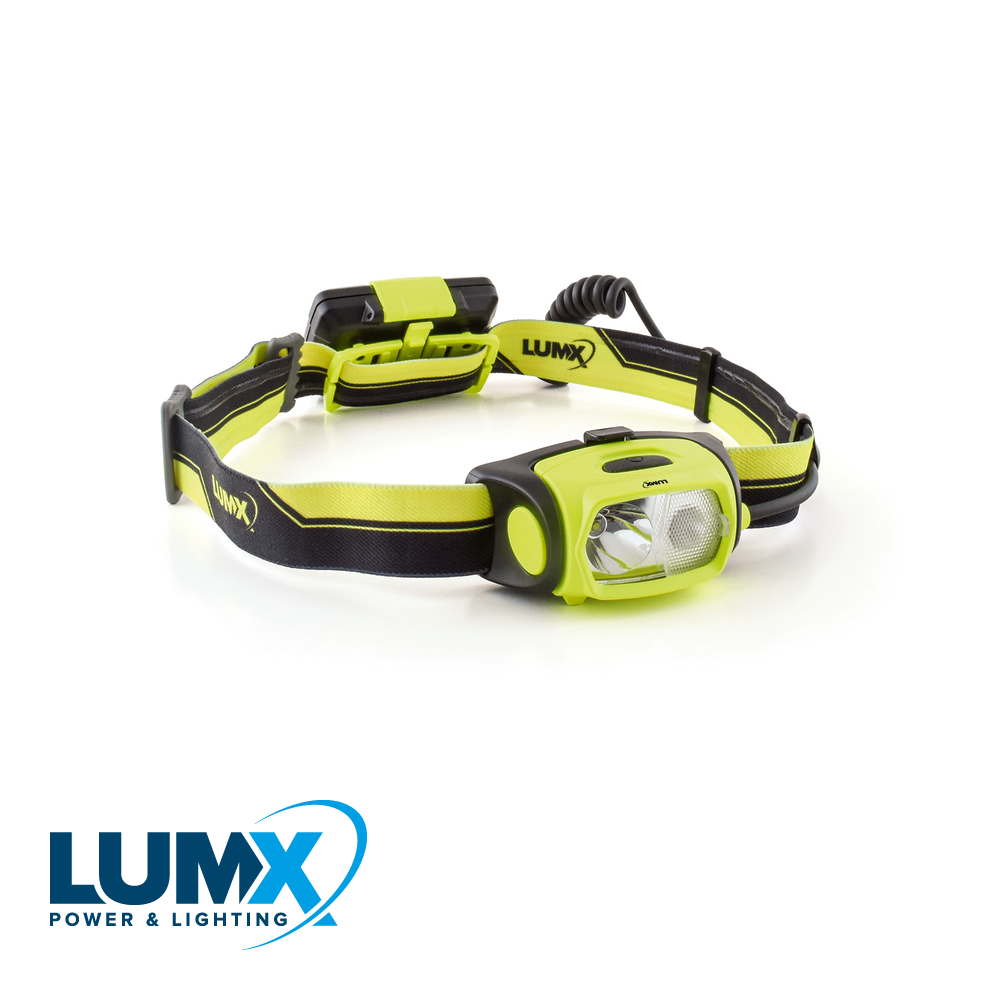 LED hoofdlamp TCT-375B / 375lm / IP64 (incl 3 x AA Duracell)