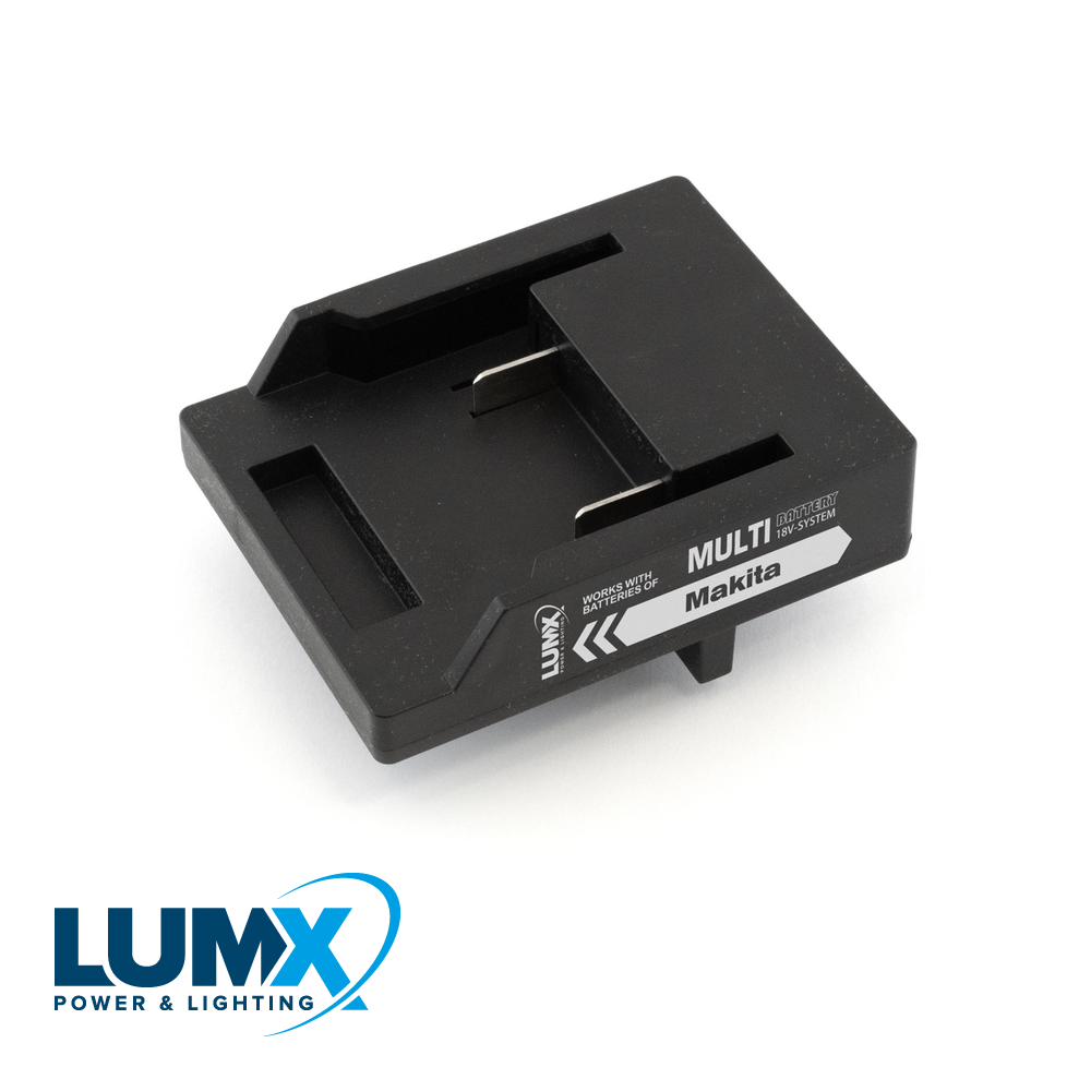 Adapter voor MAKITA batterij / LUMX M-serie + Galaxy Multi-B