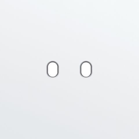 Enkelvoudige afdekplaat, voor Niko Toggle set (2 onderdelen)