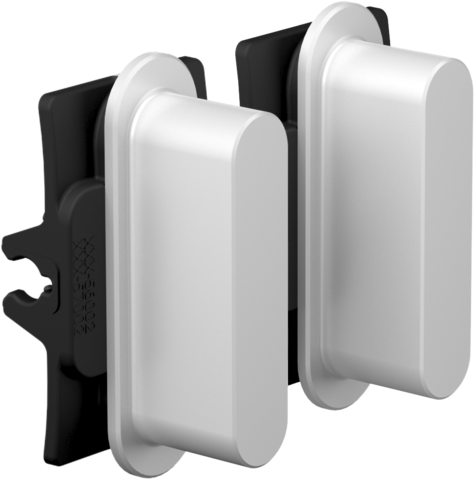 Niko Rocker set (2 onderdelen), Niko Home Control, alu grey