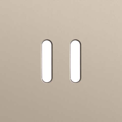 Enkelvoudige afdekplaat, voor Niko Rocker set (2 onderdelen)