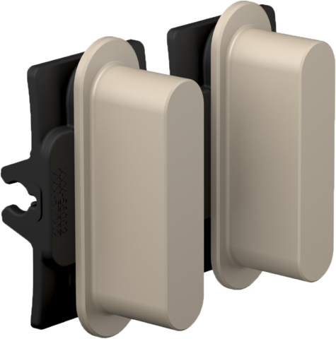 Niko Rocker set (2 onderdelen), Niko Home Control, steel cha