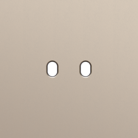 Enkelvoudige afdekplaat, voor Niko Toggle set (2 onderdelen)