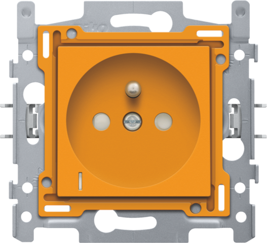 Stopcontact met spanningsaanduiding, penaarde en bescherming