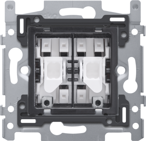 Sokkel voor een serieschakelaar, 10 AX/250 Vac, insteekklemm