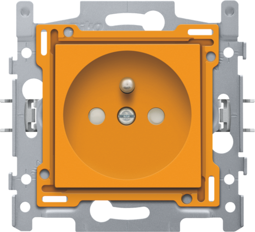 Stopcontact met penaarde en beschermingsafsluiters, inbouwdi