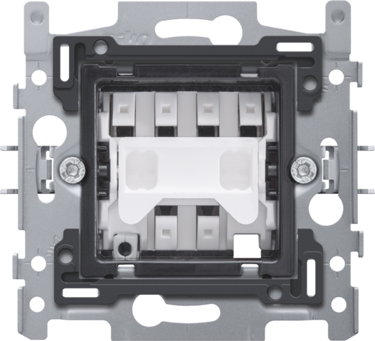 Sokkel voor N.O. of N.G. drukknop met vier aansluitklemmen 1
