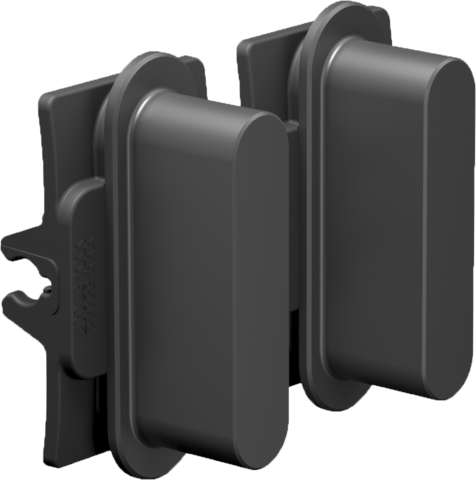 Niko Rocker set (2 onderdelen), Niko Home Control, alu black