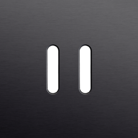 Enkelvoudige afdekplaat, voor Niko Rocker set (2 onderdelen)