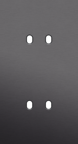 Tweevoudige afdekplaat, verticaal 71 mm centerafstand, voor