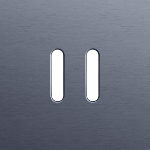 Enkelvoudige afdekplaat, voor Niko Rocker set (2 onderdelen)