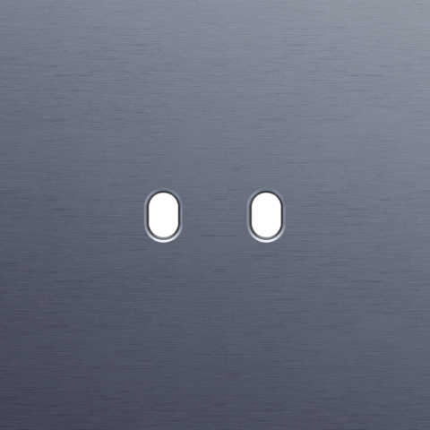 Enkelvoudige afdekplaat, voor Niko Toggle set (2 onderdelen)