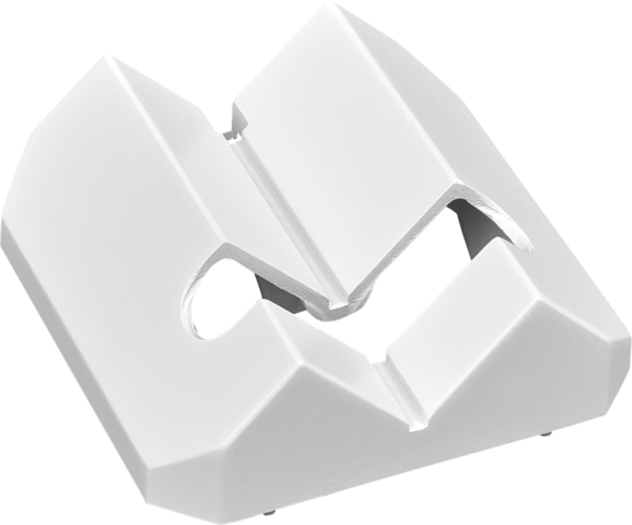 Hoekmontagebeugel, wit