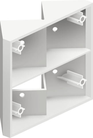Hoekmontagebeugel, wit