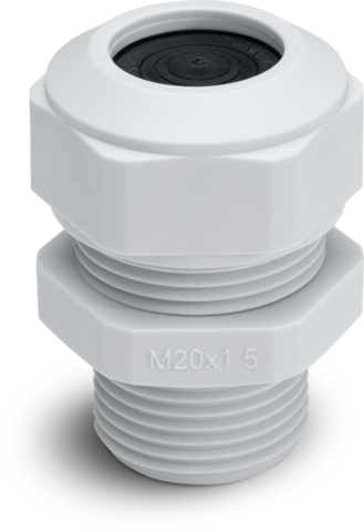 Spuitwaterdichte meerlaagse M20-wartel, grijs