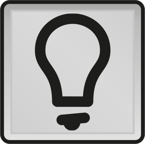 Lampsymbool voor spuitwaterdichte controleschakelaars en spu