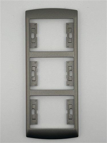 Drievoudige verticale afdekplaat Davinci bronze