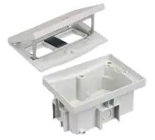 IP66 Kit vloerdoos inox met 2 K45 modules en halve K45 modul
