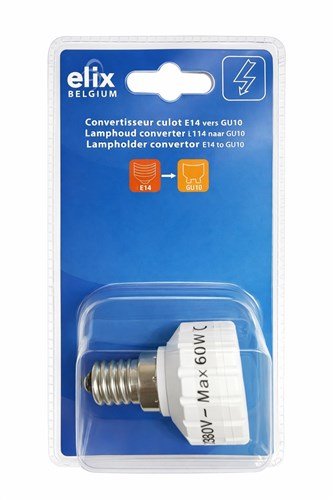 Fitting converter E14 naar GU10