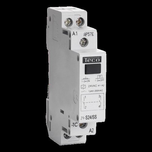 Impulsrelais  Teco 24VAC 16A 2NO