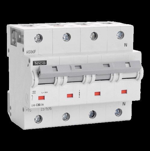 Automaat Teco 3N 80A 20kA Curve C