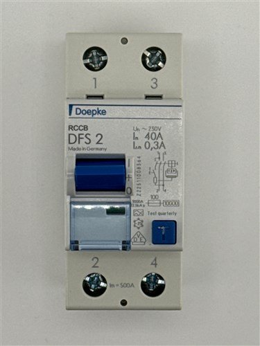 Differentieel schakelaar 40A 0.300A 2P