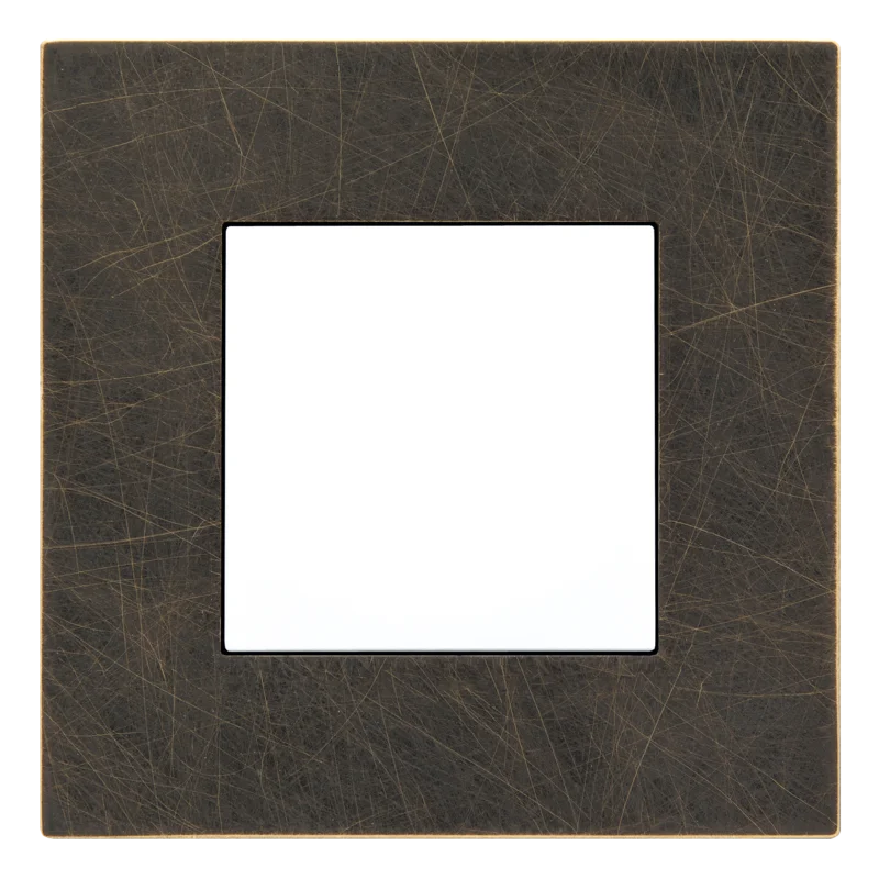 Enkelvoudige afdekplaat, Niko Pure bronze