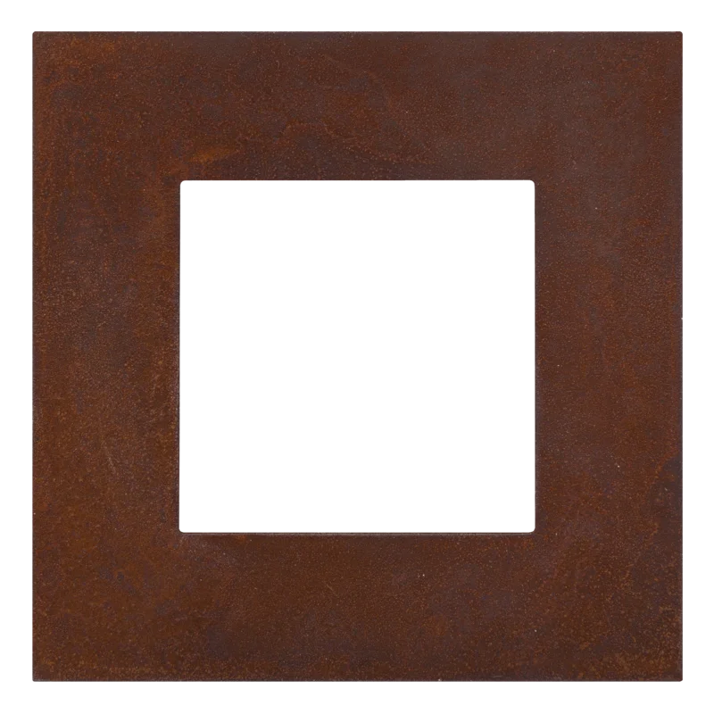 Enkelvoudige afdekplaat, Niko Pure weathered steel