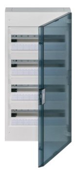 vega opbouwverdeelkast 4 rijen 72 modules - doorzichtige deu