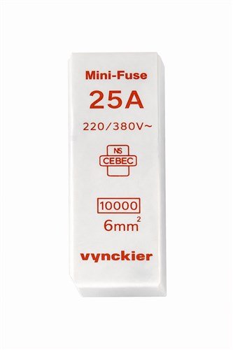 Vynckier Mini-Fuse penzekering 25A 6mm² 220/380V