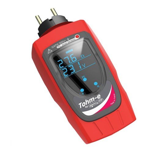 Aardlustester via stopcontact met RCD te