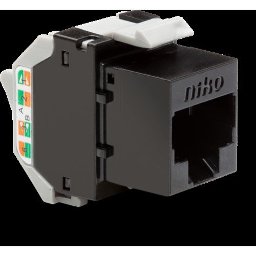 Onafgeschermde RJ45-connector UTP Cat. 6, klaar voor PoE++,
