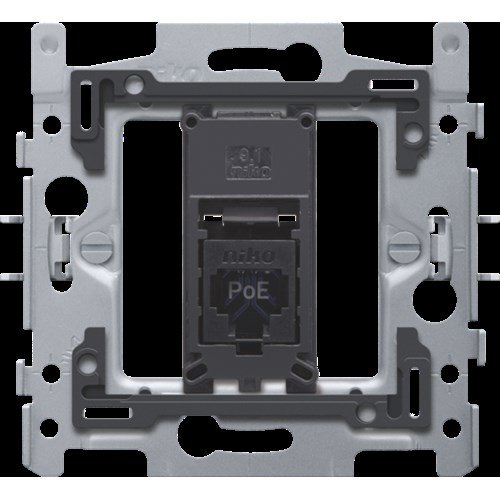 1 RJ45-aansluiting UTP Cat. 6, klaar voor PoE++, vlakke uitv