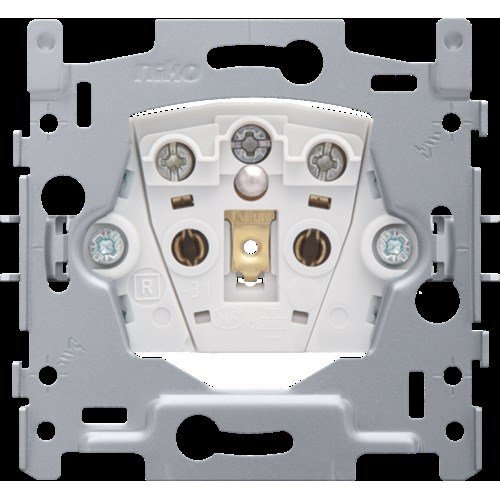 Sokkel voor stopcontact met penaarde en beschermingsafsluite