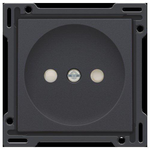 Afwerkingsset voor stopcontact zonder aarding met beschermin