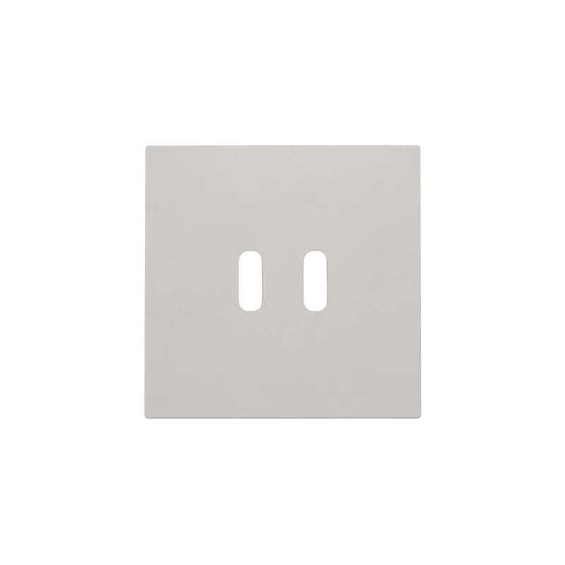 Afwerkingsset voor dubbele smart USB-C-lader, light grey