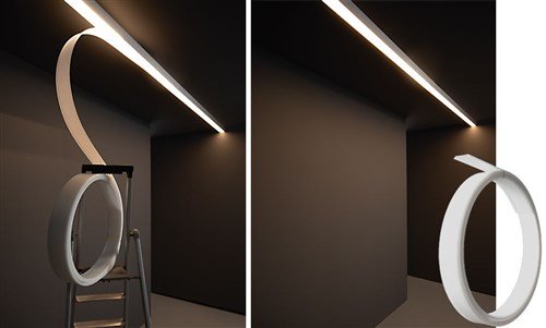 Cover PS-Line - 200cm vlak opaal