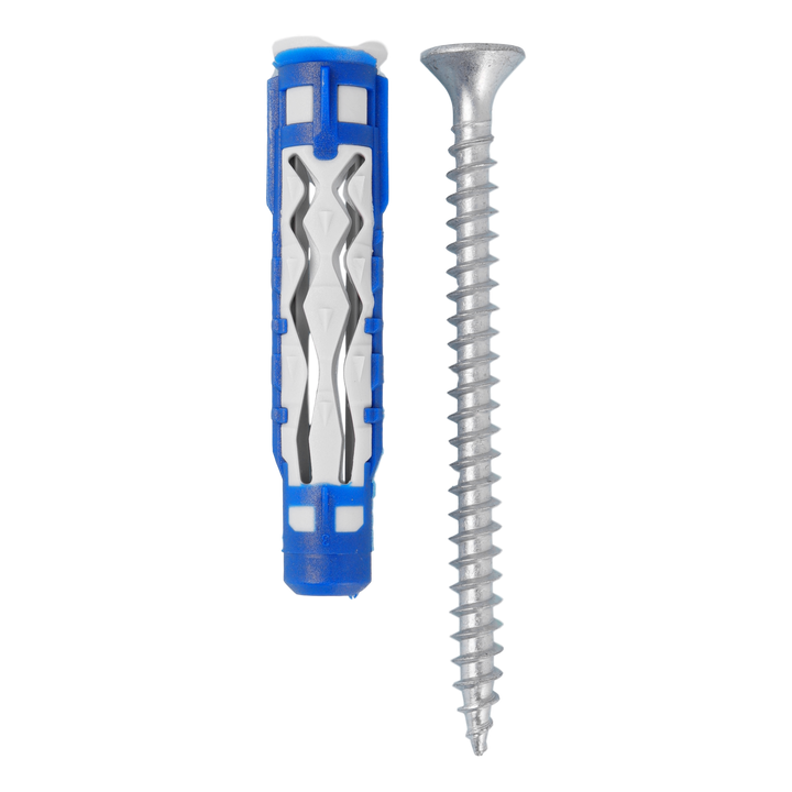 150 x plug BLUEFIX VA 8 x 50mm + schroef PZ