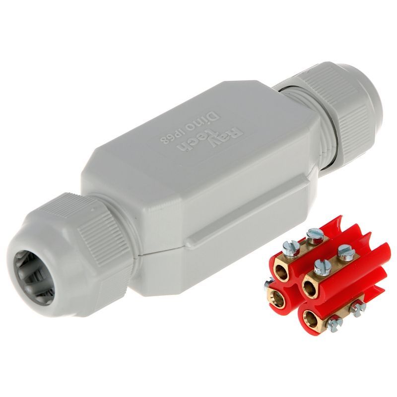 DINO grijze micro-verbindingsmof met voorgevulde gel IP68/IP