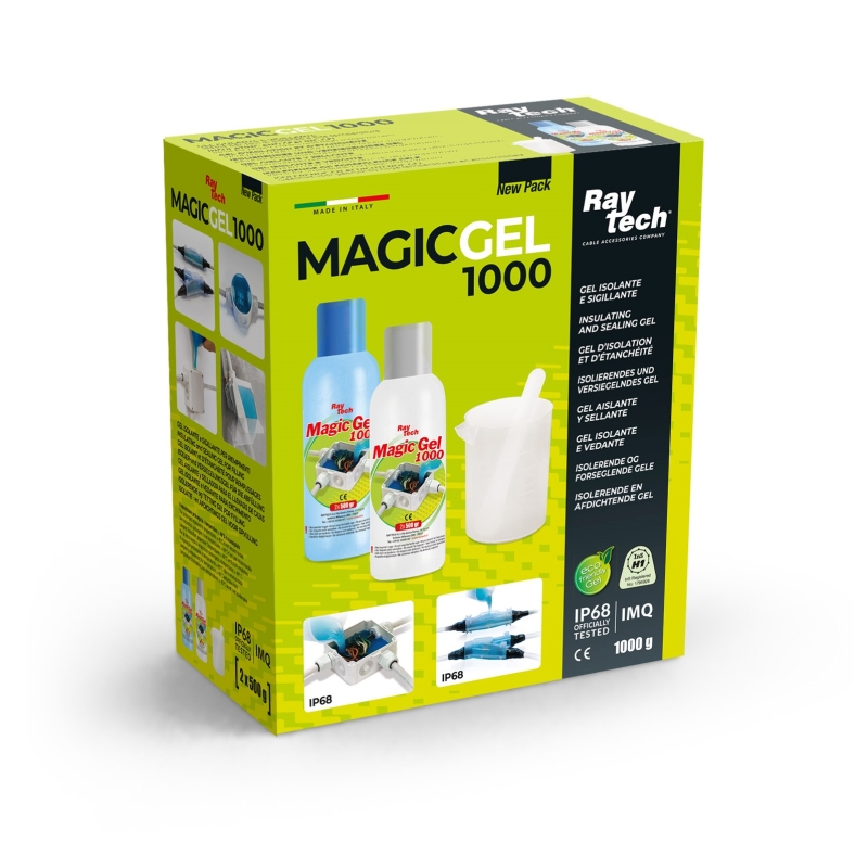 Magic Gel 1L in fles IP68/IMQ (2 flessen van 500ml, 1 maatbe