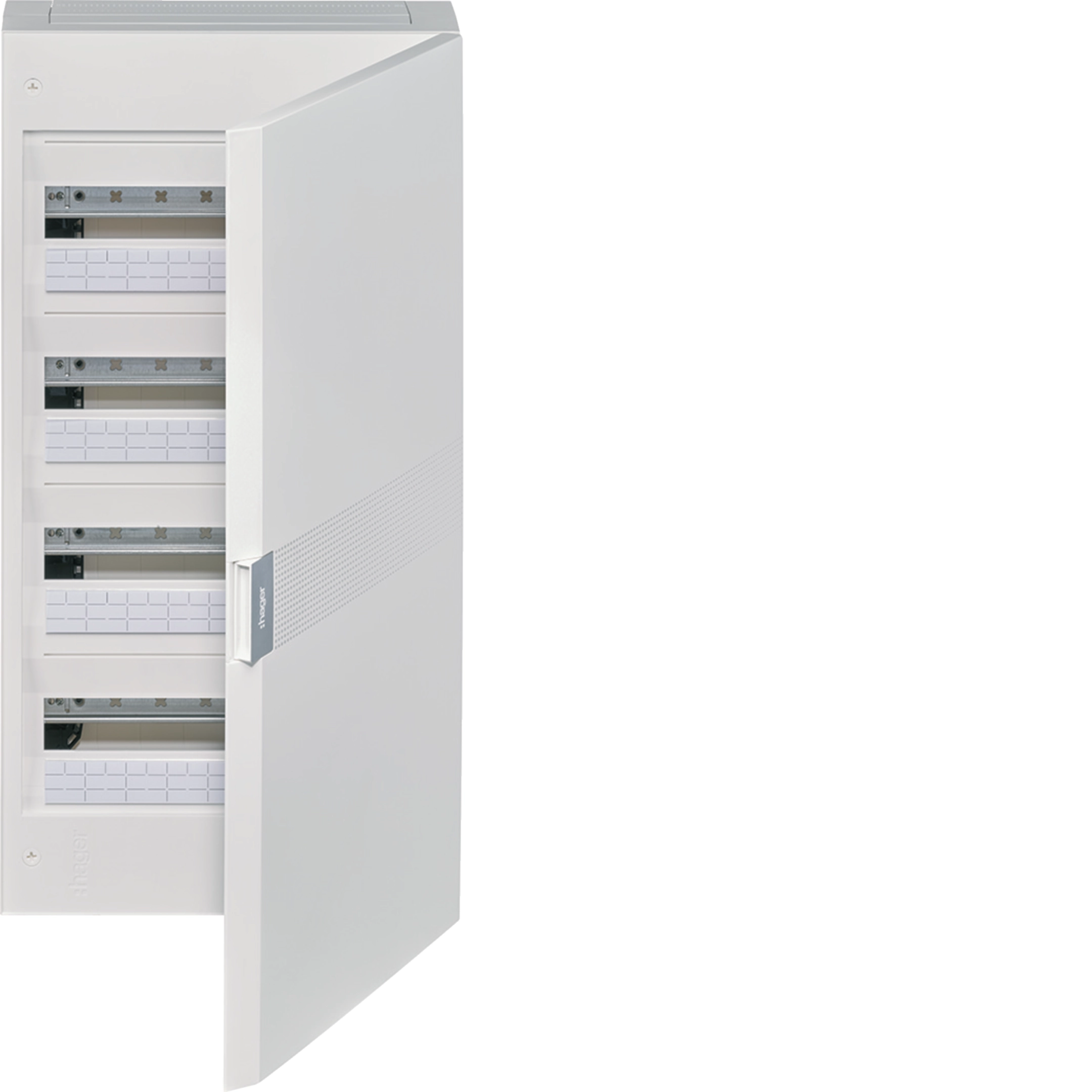 vega opbouwverdeelkast 4 rijen 72 modules - ondoorzichtige d