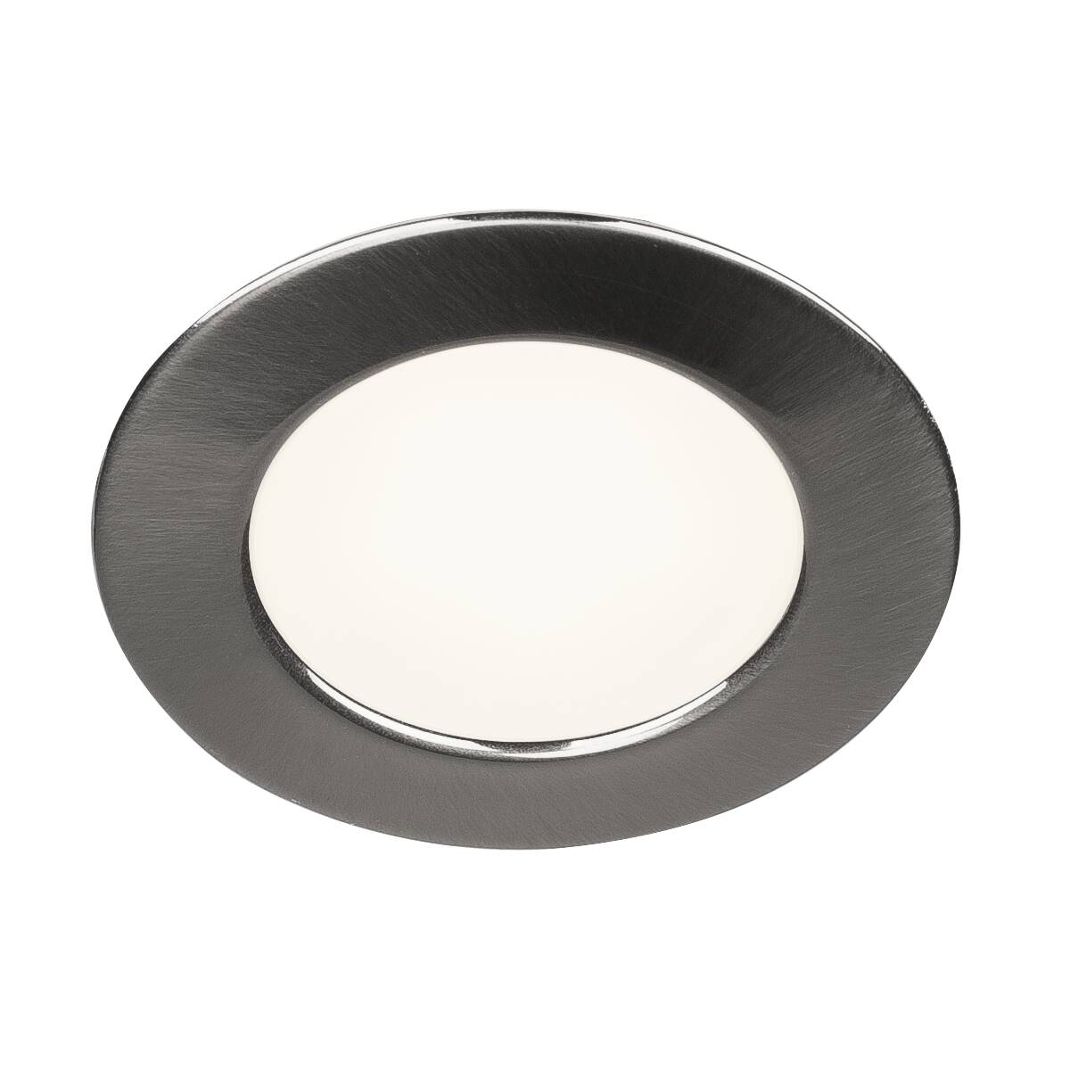 DL 126, inbouwarmatuur, LED, 3000K, rond, metaal geborsteld,