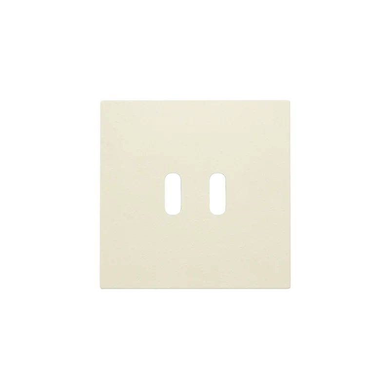 Afwerkingsset voor dubbele smart USB-C-lader, cream