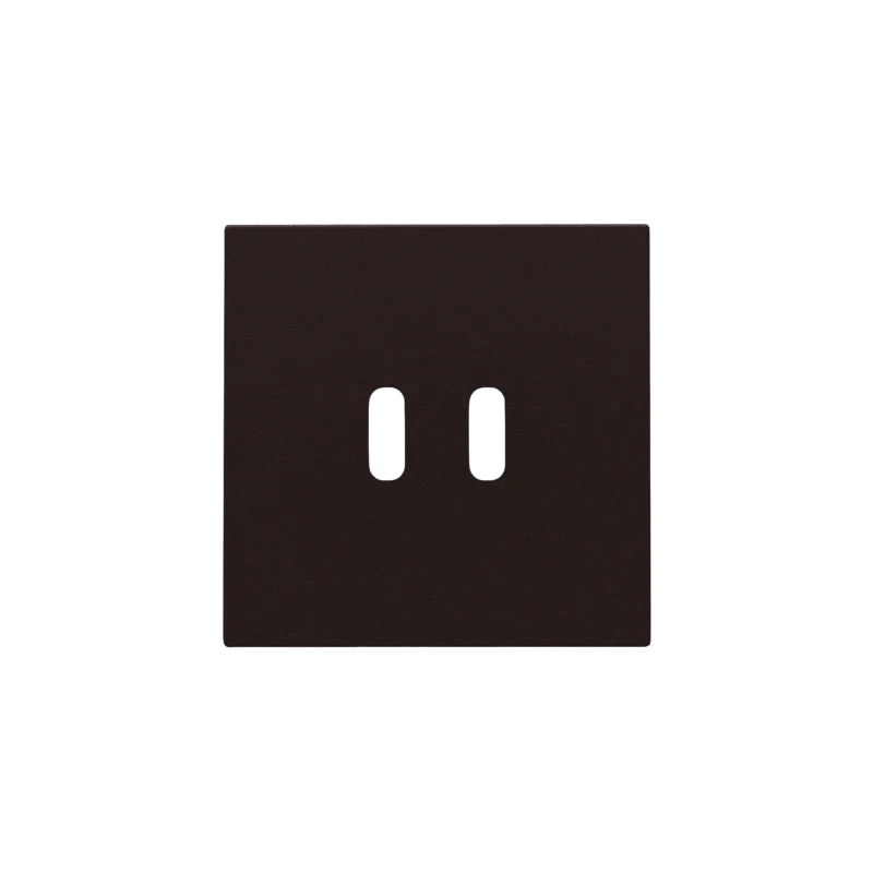 Niko - Afwerkingsset voor dubbele smart USB C lader, dark brown coa - 124-68003