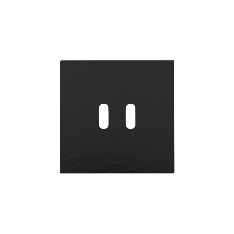 Afwerkingsset voor dubbele smart USB-C-lader, piano black co