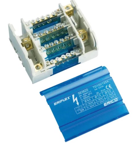 Verdeelset 4-polig TD 100/125ALL - 14 klemmen - 563840