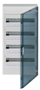 Hager - vega opbouwverdeelkast 4 rijen 72 modules doorzichtige deu - HAGVB418R