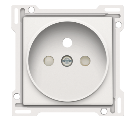 Niko - Afwerkingsset voor stopcontact met penaarde en beschermingsa - 101-66101