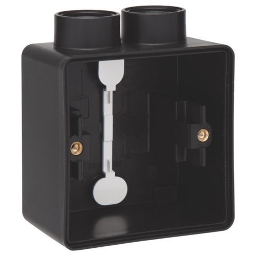 Niko - Spuitwaterdichte enkelvoudige opbouwdoos met één tweevoudige - 761-84102