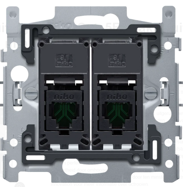 Niko - 2 RJ45 AANSLUITINGEN UTP - 170-65152